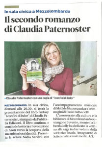 Il secondo romanzo di Claudia Paternoster