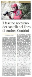 “Il fascino notturno dei castelli nel libro di Andrea Contrini”, l’Adige – 28 novembre 2021